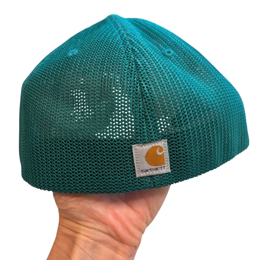 Carhartt Green Force Rugged Flex Fitted Canvas Mesh-Back Logo Graphic‎ Cap M/L - Picture 4 of 7